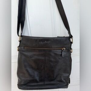 Rawlings Black Leather Crossbody Bag